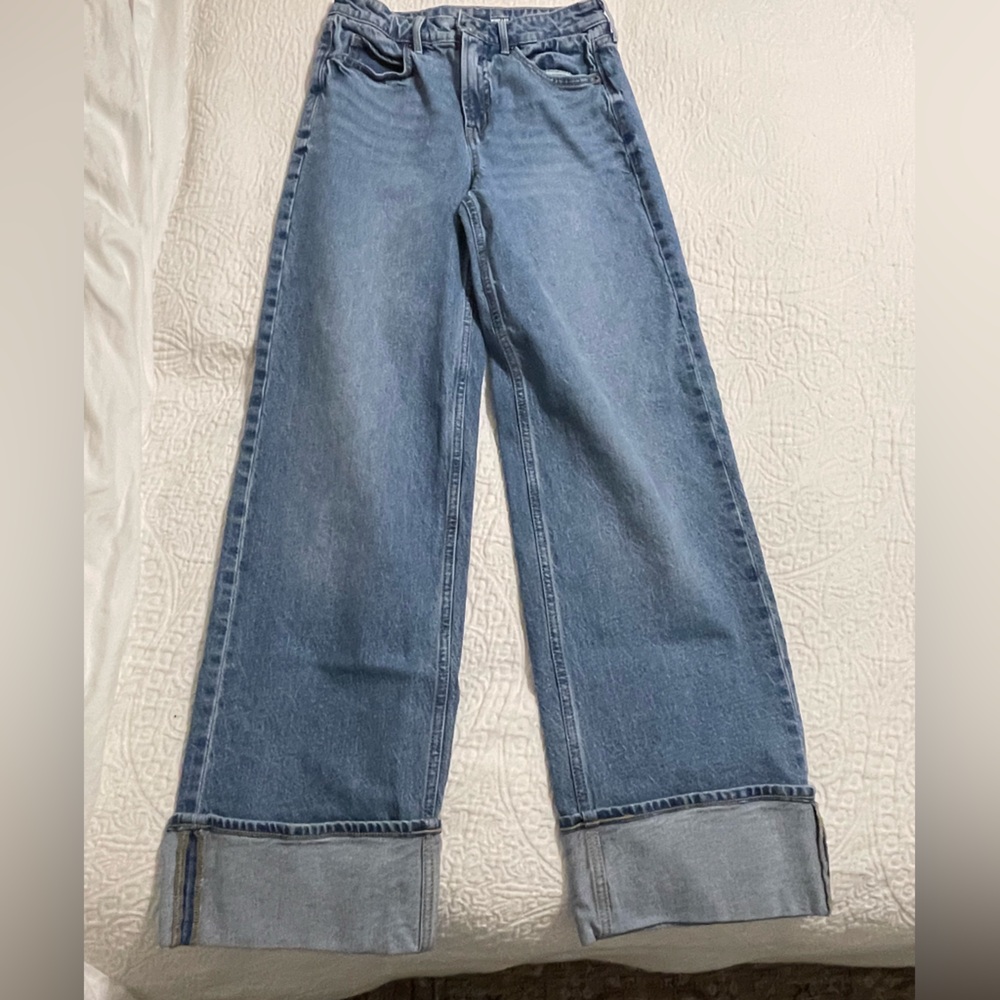 Old Navy Women's Denim Wide Leg Jeans